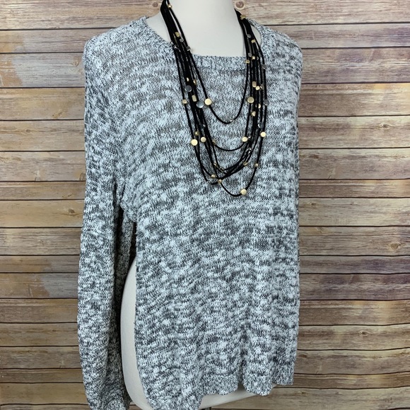 Express Sweaters - Express Top Long Sleeve Split Side Sweater Sz M